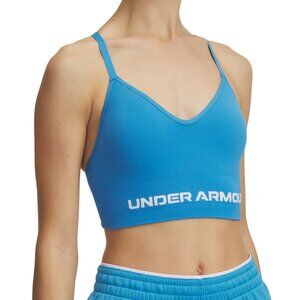 Under Armour Vanish Seamless Low Impact Sports Bra Medium M Ether Blue NWT